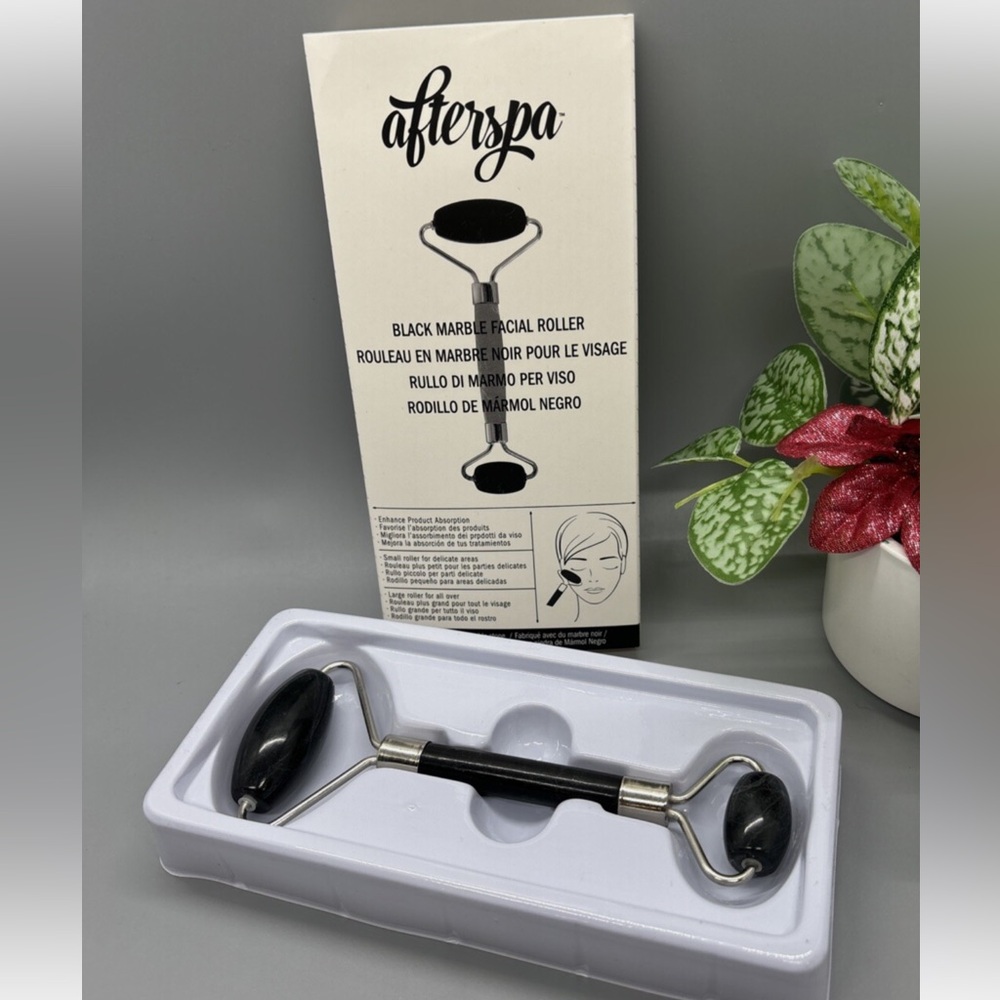 Afterspa black marble facial roller